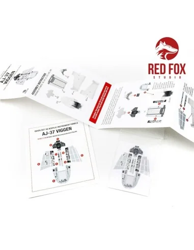 Saab AJ-37 Viggen (for Italeri kit), 1/48 - Red Fox Studio RFSQS-48026