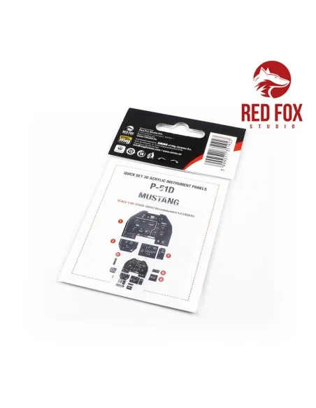 1/48 P-51D-5 Mustang (for Eduard kit), 1/48 - Red Fox Studio RFSQS-...