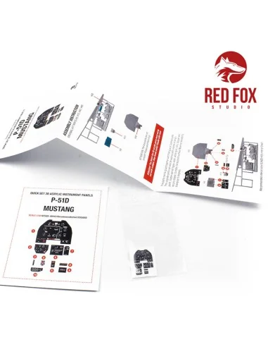 1/48 P-51D-5 Mustang (for Eduard kit), 1/48 - Red Fox Studio RFSQS-...