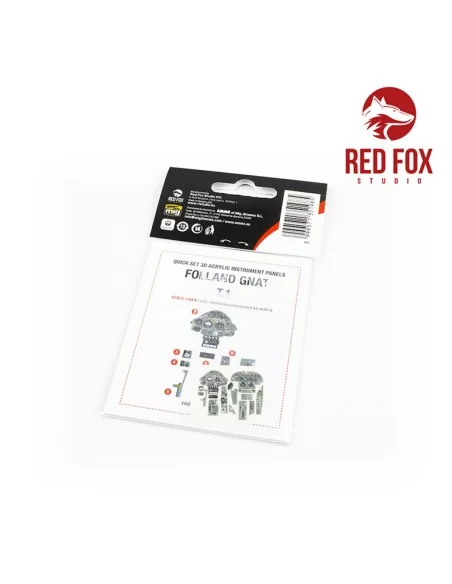 1/48 Folland Gnat T.1 (for Airfix kit), 1/48 - Red Fox Studio RFSQS...