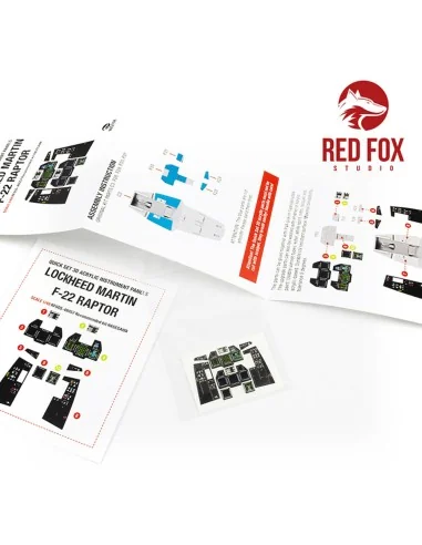 1/48 F-22 Raptor (for Hasegawa kit), 1/48 - Red Fox Studio RFSQS-48057