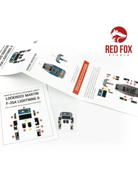 1/48 F-35A Lightning II (for Meng kit), 1/48 - Red Fox Studio RFSQS...