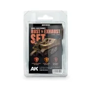 RUST & EXHAUST SET - Liquid Pigment - AK Interactive AK14031