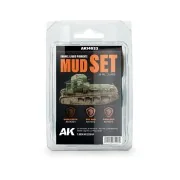 MUD SET - Liquid Pigment (3 ref) - AK Interactive AK14033