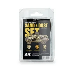 SAND & DUST SET - Liquid Pigment (3 ref) - AK Interactive AK14034