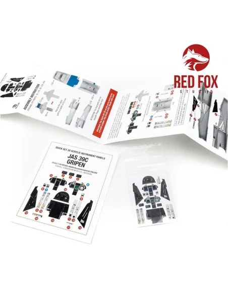 Jas-39C Gripen (for Italeri Kit), 1/48 - Red Fox Studio RFSQS-48089