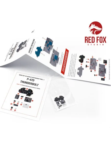 1/48 P-47D Thunderbolt (for Tamiya kit), 1/48 - Red Fox Studio RFSQ...