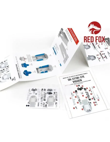 Saab SK-37/SK-37E Viggen (for Special Hobby kit), 1/48 - Red Fox St...