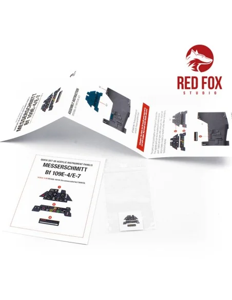 1/48 Messerschmitt Bf 109E-4/7 (for Tamiya kit), 1/48 - Red Fox Stu...