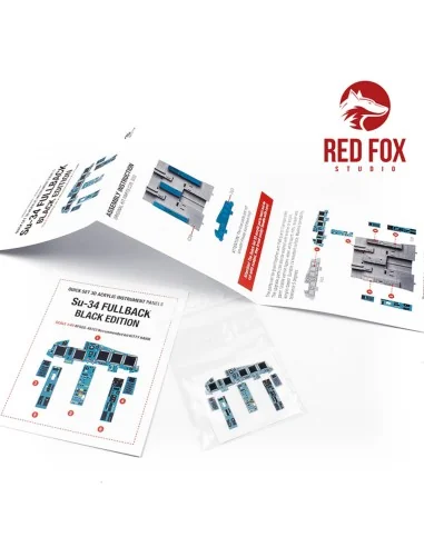 1/48 Su-34 Fullback Black Edition (for Kitty Hawk kit), 1/48 - Red ...