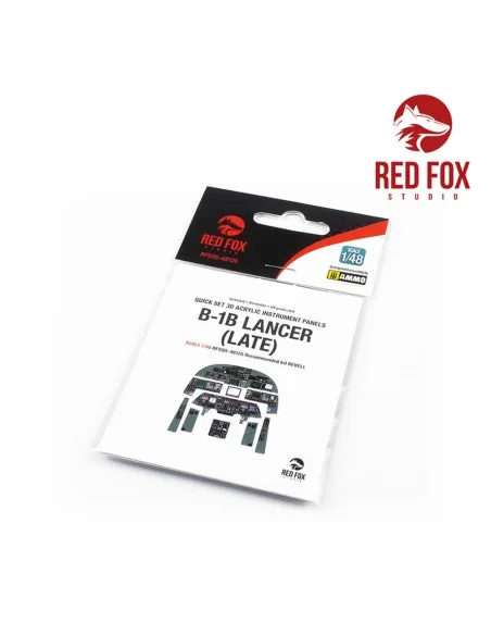 1/48 Rockwell B-1B Lancer (Late) (for Revell kit), 1/48 - Red Fox S...