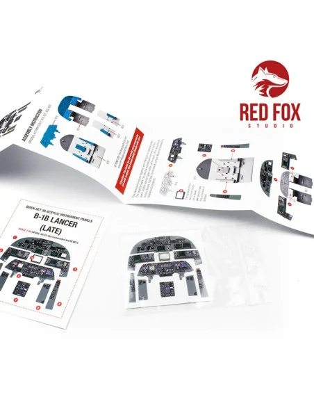 1/48 Rockwell B-1B Lancer (Late) (for Revell kit), 1/48 - Red Fox S...