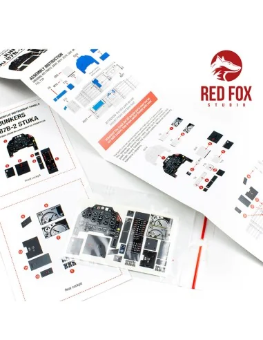 1/24 Junkers Ju 87B-2 Stuka (for Trumpeter Kit), 1/24 - Red Fox Stu...