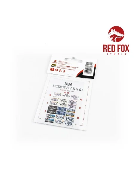 [NO_DESC] 1/24 USA License plates vol.01, 1/24 - Red Fox Studio RFS...