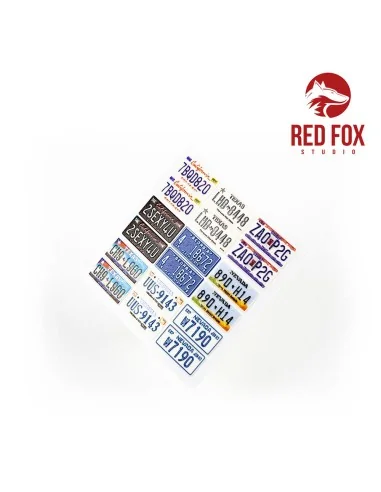 1/24 USA License plates vol.01, 1/24 - Red Fox Studio RFSQS-24011