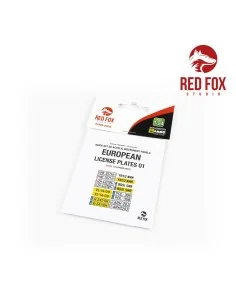 1/24 European Lincense plates vol.01, 1/24 - Red Fox Studio RFSQS-2...
