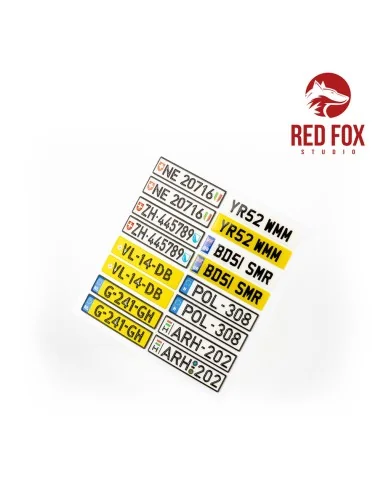 1/24 European Lincense plates vol.01, 1/24 - Red Fox Studio RFSQS-2...