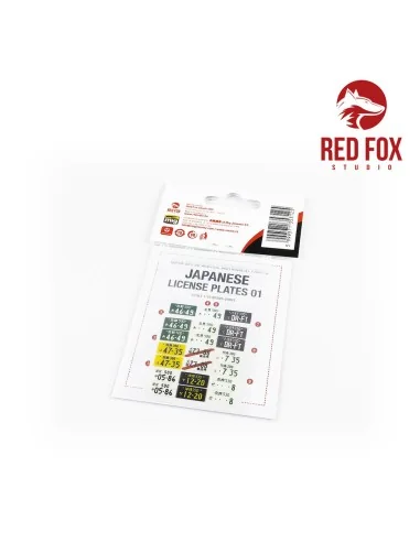 [NO_DESC] 1/24 Japanese License plates vol.01, 1/24 - Red Fox Studi...