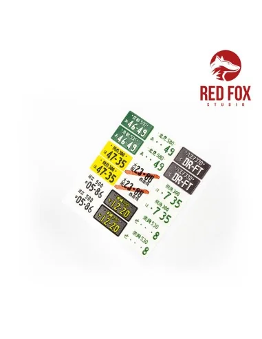 1/24 Japanese License plates vol.01, 1/24 - Red Fox Studio RFSQS-24013