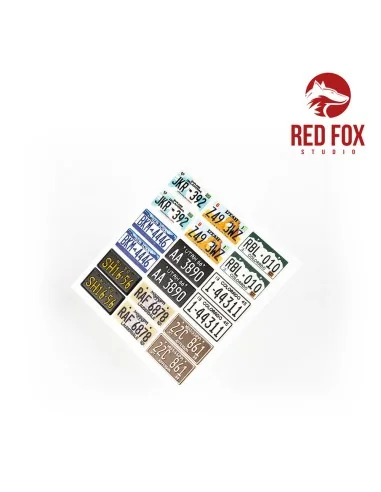 [NO_DESC] 1/24 USA License plates vol.02, 1/24 - Red Fox Studio RFS...