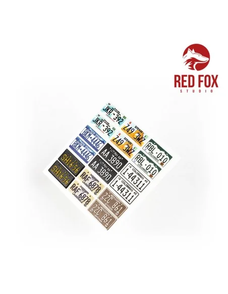 1/24 USA License plates vol.02, 1/24 - Red Fox Studio RFSQS-24014
