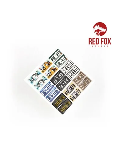 1/24 USA License plates vol.02, 1/24 - Red Fox Studio RFSQS-24014