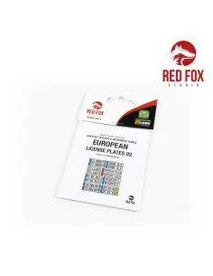 1/24 European Lincense plates vol.02, 1/24 - Red Fox Studio RFSQS-2...