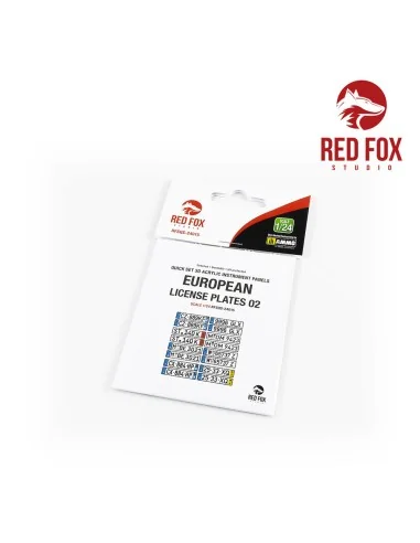 1/24 European Lincense plates vol.02, 1/24 - Red Fox Studio RFSQS-2...