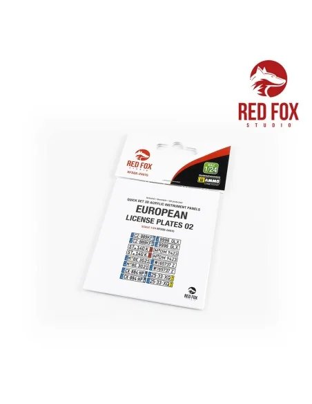 [NO_DESC] 1/24 European Lincense plates vol.02, 1/24 - Red Fox Stud...