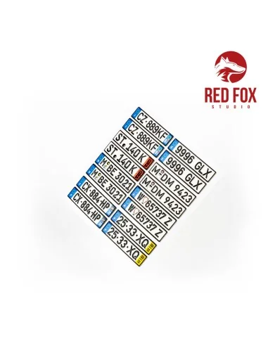 1/24 European Lincense plates vol.02, 1/24 - Red Fox Studio RFSQS-2...