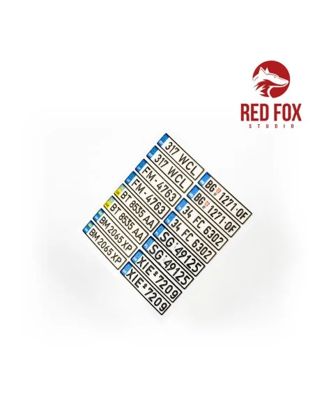 1/24 European Lincense plates vol.03, 1/24 - Red Fox Studio RFSQS-2...