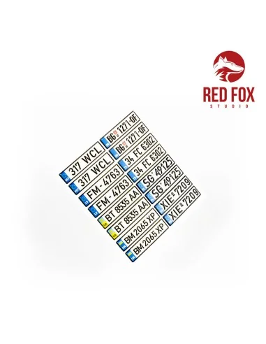 1/24 European Lincense plates vol.03, 1/24 - Red Fox Studio RFSQS-2...