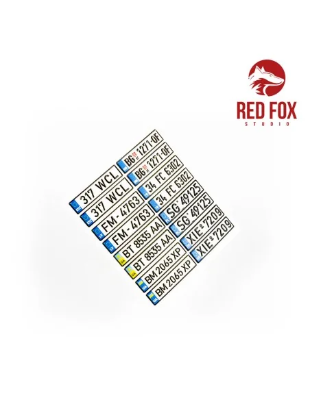 1/24 European Lincense plates vol.03, 1/24 - Red Fox Studio RFSQS-2...