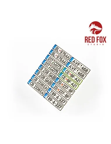 1/24 European Lincense plates vol.04, 1/24 - Red Fox Studio RFSQS-2...