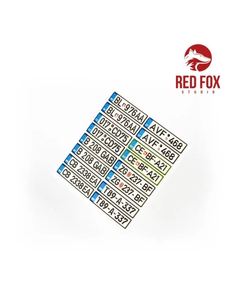 [NO_DESC] 1/24 European Lincense plates vol.04, 1/24 - Red Fox Stud...
