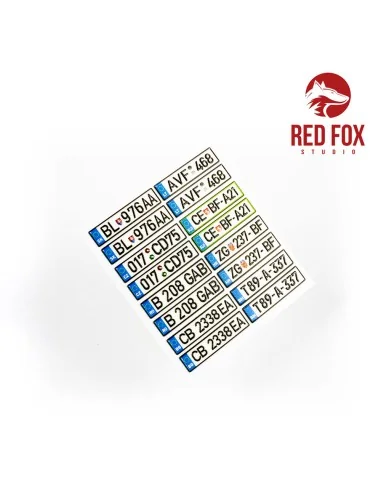1/24 European Lincense plates vol.04, 1/24 - Red Fox Studio RFSQS-2...