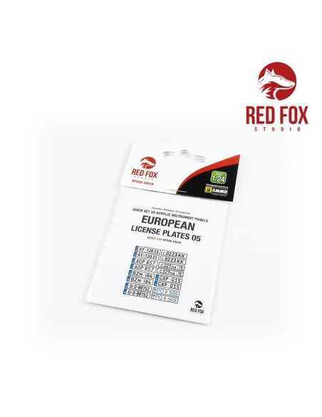 [NO_DESC] 1/24 European Lincense plates vol.05, 1/24 - Red Fox Stud...
