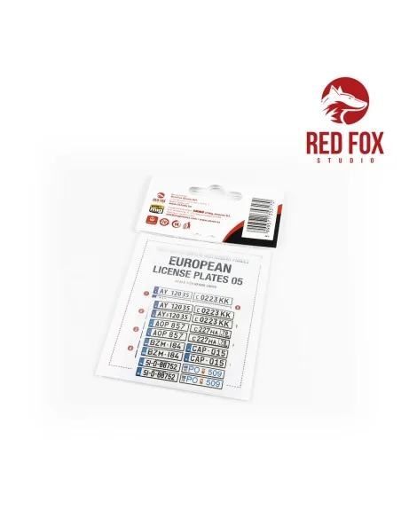 1/24 European Lincense plates vol.05, 1/24 - Red Fox Studio RFSQS-2...
