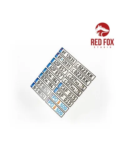 [NO_DESC] 1/24 European Lincense plates vol.05, 1/24 - Red Fox Stud...