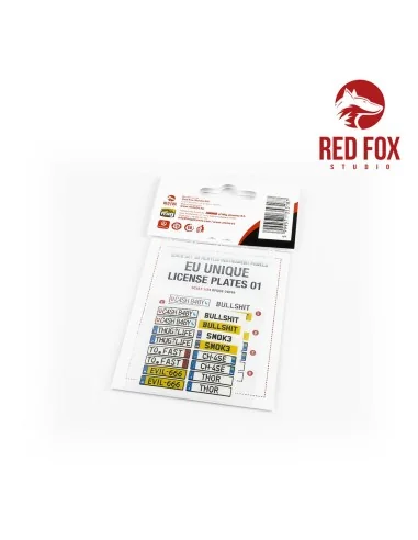1/24 Unique License plates vol.01 (EU form), 1/24 - Red Fox Studio ...