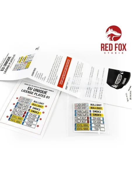 1/24 Unique License plates vol.01 (EU form), 1/24 - Red Fox Studio ...