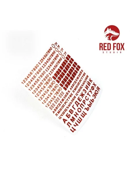 3D Resin Foundry Numeral & Letters for USSR AFV’s vol. 01, 1/35 - R...