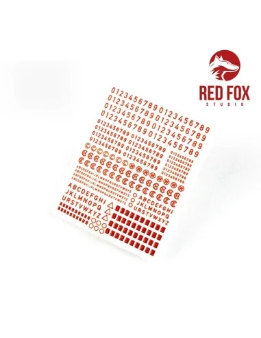 3D Resin Foundry Numeral & Letters for US AFV’s vol.01, 1/35 - Red ...