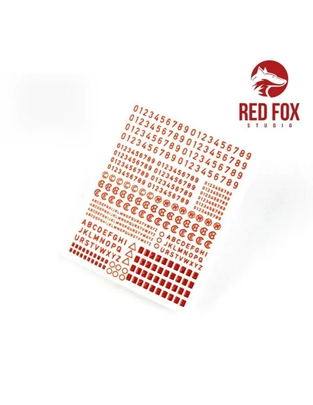 3D Resin Foundry Numeral & Letters for US AFV’s vol.01, 1/35 - Red ...