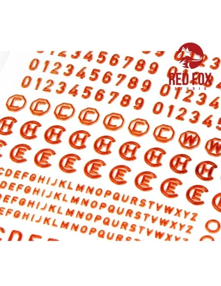 3D Resin Foundry Numeral & Letters for US AFV’s vol.01, 1/35 - Red ...