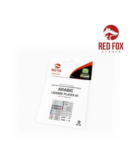 1/24 Arabic License Plates vol.01, 1/48 - Red Fox Studio RFSQS-24021