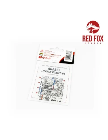 1/24 Arabic License Plates vol.01, 1/48 - Red Fox Studio RFSQS-24021