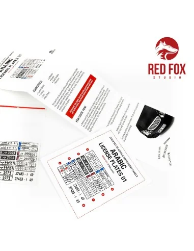 1/24 Arabic License Plates vol.01, 1/48 - Red Fox Studio RFSQS-24021