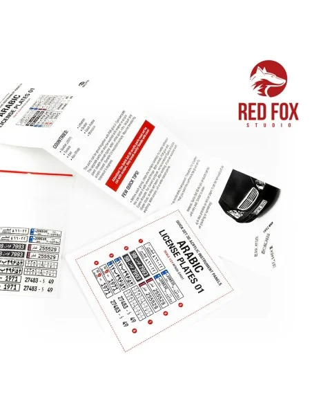 1/24 Arabic License Plates vol.01, 1/48 - Red Fox Studio RFSQS-24021