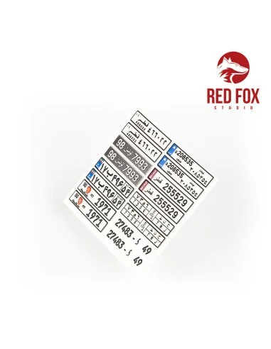 1/24 Arabic License Plates vol.01, 1/48 - Red Fox Studio RFSQS-24021